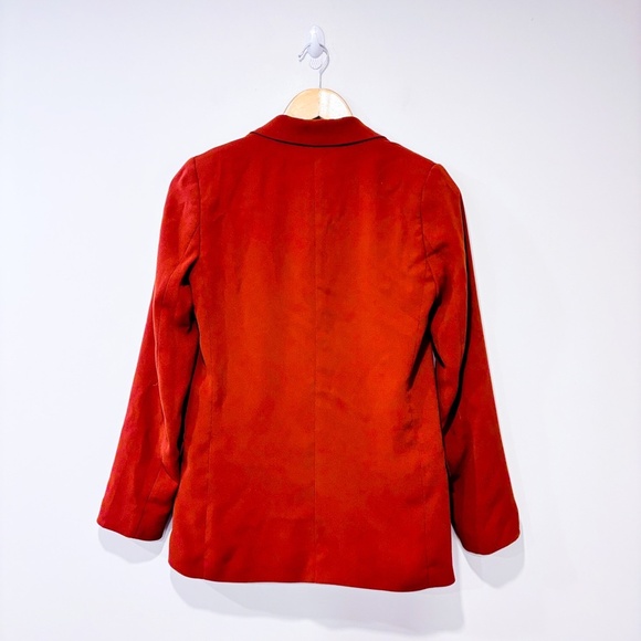 H&M Burnt orange open blazer with shoulder pads - Picture 8 of 8